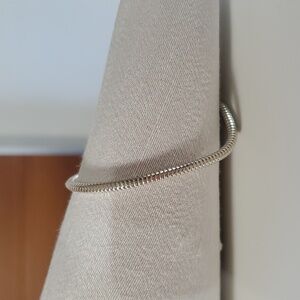 Bracelet 7.5" Snake Charm Bead 925 Sterling Silver Vintage Italy Lobster Clasp